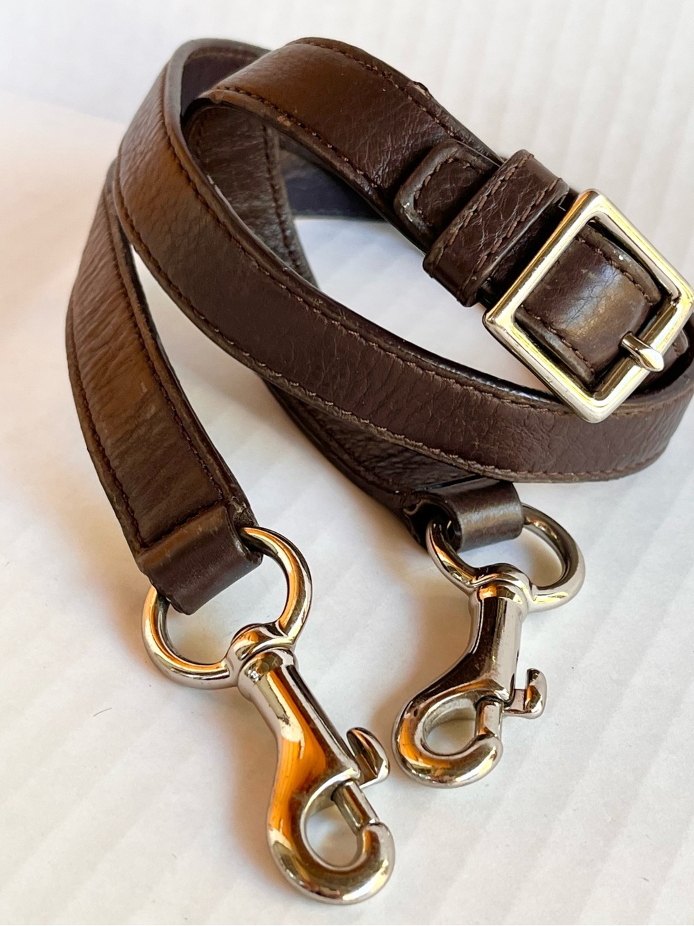 Coach Crossbody Strap Replacement Brown Silver